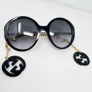 Gucci Black x Gold Sunglasses